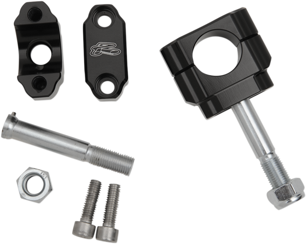 Renthal Rubber-Mounted Handlebar Clamp - 1-1/8 inch - No Offset (Part Number: CL002)