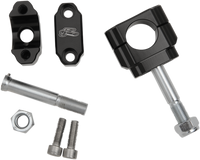 Renthal Rubber-Mounted Handlebar Clamp - 1-1/8 inch - No Offset (Part Number: CL002)