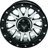 QuadBoss Wagon 14X7 4+3 4/156 Black Machined