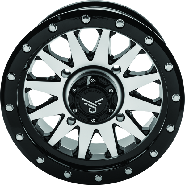 QuadBoss Wagon 14X7 4+3 4/156 Black Machined