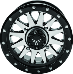 QuadBoss Wagon 14X7 4+3 4/156 Black Machined