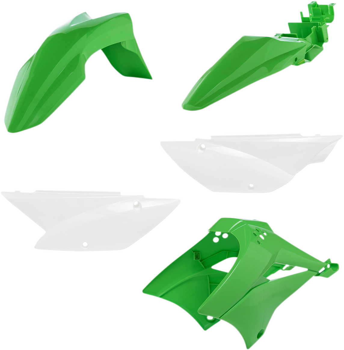 ACERBIS Standard Replacement Body Kit - OEM '11-'22 Green/White 2780500145