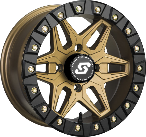 SEDONA Split 6 Beadlock Wheel A72BZ-56037+38S - 15x6, 4/137, Bronze Finish