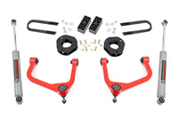 Rough Country | 3.5 Inch Lift Kit | Rear Mono Leaf | Chevy Silverado 1500 2WD/4WD (2022-2024) | 28230RED