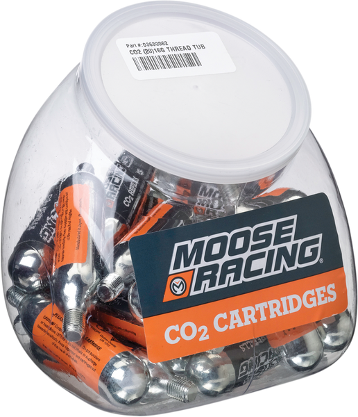 MOOSE RACING 16-Gauge CO2 Thread Tub - 20-Pack - Part Number 0363-0062