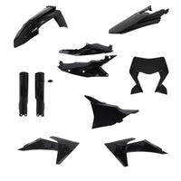 Acerbis 24+ KTM EXC/EXC-F/ XC-F/ XC-W/ XCF-W/ XW-F Plastic Kit - Black