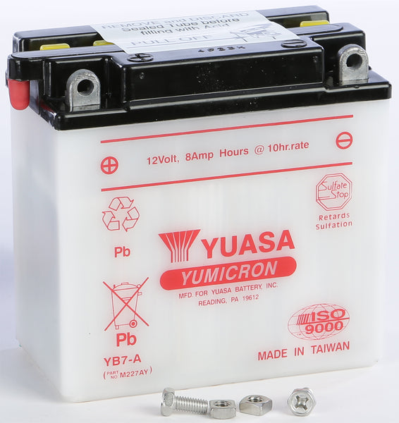 YUASA YUAM227AY Battery Yb7 A Conventional