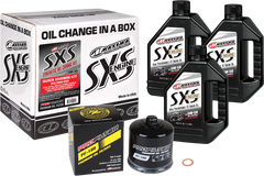 Maxima SXS Quick Change Kit 90-189013-TXP with Black Oil Filter - Full Synthetic 5W-50