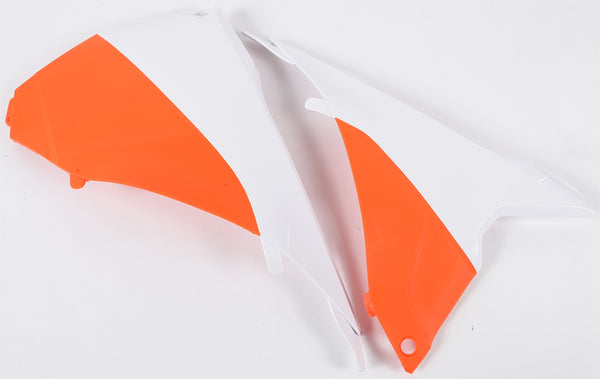 ACERBIS Airbox Covers White/Orange - Part Number 2374121088