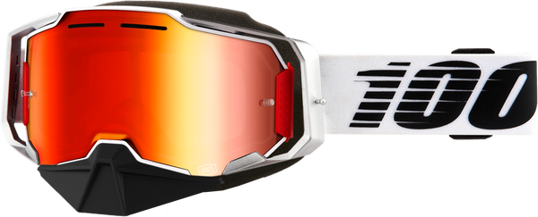 100-PERCENT Armega Snowmobile Goggle Lightsaber Mirror Red Lens - Part Number 50008-00002