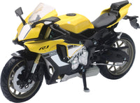 NEW-RAY 57803B Replica 1:12 Scale Yamaha YZF R1 Super Sport Bike - Yellow