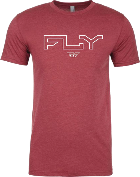 FLY RACING Fly Edge Tee Cardinal 2x - Premium Comfort and Style