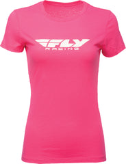 FLY RACING Women's Fly Corporate Tee Raspberry - Part Number 356-0378M