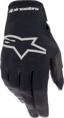 Alpinestars Radar Gloves Black/Brushed Silver 2x - Part Number 3561823-1419-XXL