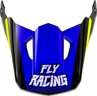 Youth Kinetic Scorched Helmet Visor Blue/Grey/Hi Vis Ys Yl