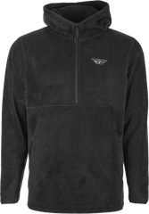 FLY RACING Half Zip Pullover Hoodie - Black, Part No. 354-0020S