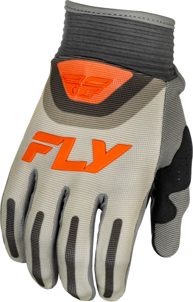 FLY RACING F 16 Gloves Grey/Orange MD - Premium Performance Riding Gloves