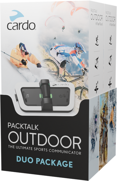 CARDO Packtalk Outdoor Duo White SP000110 - Wireless Hands-Free Intercom System