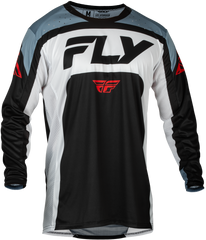 FLY RACING Lite Jersey in Black/White/Denim Grey - Part Number 377-720M