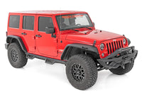 Rough Country | High Clearance LED Flat Fender Flare Kit | UV Treated | Jeep Wrangler JK (07-18) | 99037