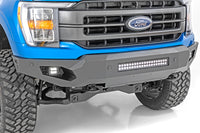 Rough Country | High Clearance Front Bumper | LED Lights & Skid Plate | Ford F-150 (21-23) | 10809A
