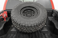 Rough Country | Bed Mount Spare Tire Carrier | Universal (5x5.5 6x5.5 6x135 & 5x5.0 Bolt Patterns) | 73110