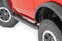 Rough Country | Oval Nerf Steps | 2-Door | Black | Ford Bronco (2 Door) 4WD (2021-2026) | 21012