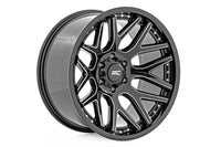 Rough Country | Rough Country 95 Series Wheel | Machined One-Piece | Gloss Black | 20x10 | 6x5.5 | -25mm | 95201012M