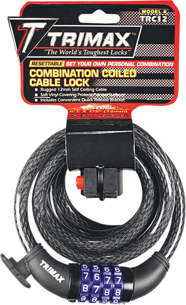 TRIMAX Combo and Cable Locks - 72" TNRC126 for Secure Protection