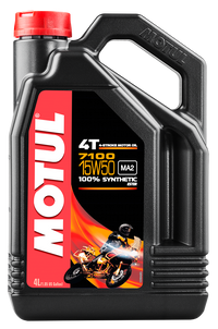 MOTUL 7100 15W50 Synthetic Oil - 4 Liters (Part No. 104299)