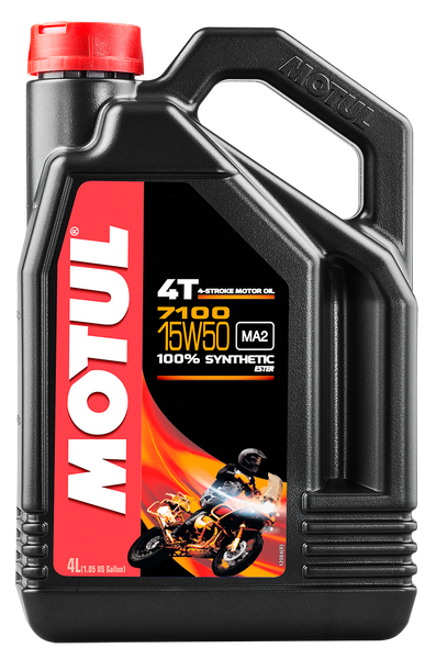 MOTUL 7100 15W50 Synthetic Oil - 4 Liters (Part No. 104299)