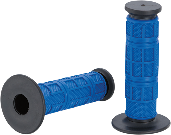 MOOSE RACING MG-11-UBM Qualifier Full Waffle Grips - Blue