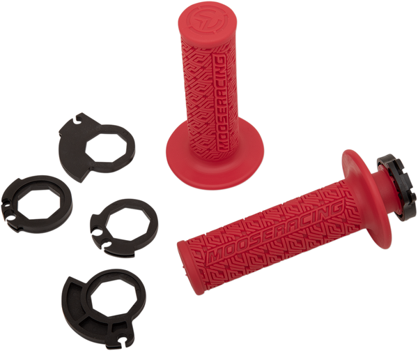 MOOSE RACING Lock-On Grips - Red/Gold B36MRR-D