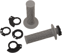 MOOSE RACING Lock-On Grips - Gray/Silver B36MRG-S