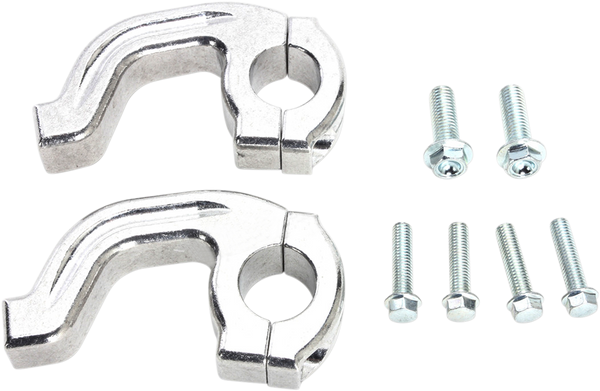 MOOSE RACING Handguard Clamp - Contour - 7/8" - Silver 50-232S