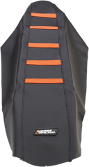 MOOSE RACING Ribbed Seat Cover - Black Cover/Orange Ribs - KTM KTM12507-336RT