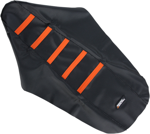 MOOSE RACING Ribbed Seat Cover - Black with Orange Ribs - KTM KTM25003-336RT