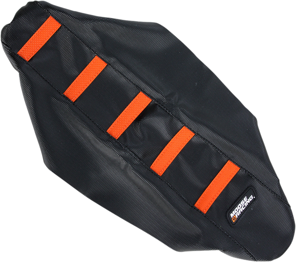 MOOSE RACING Ribbed Seat Cover - Black Cover/Orange Ribs - KTM KTM6509-336RT