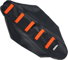 MOOSE RACING Ribbed Seat Cover - Black Cover/Orange Ribs - KTM KTM6509-336RT