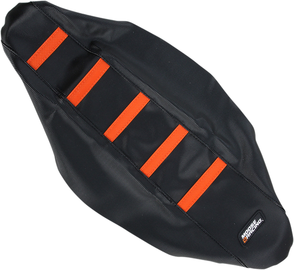 MOOSE RACING Ribbed Seat Cover - Black Cover/Orange Ribs - KTM KTM8513-336RT