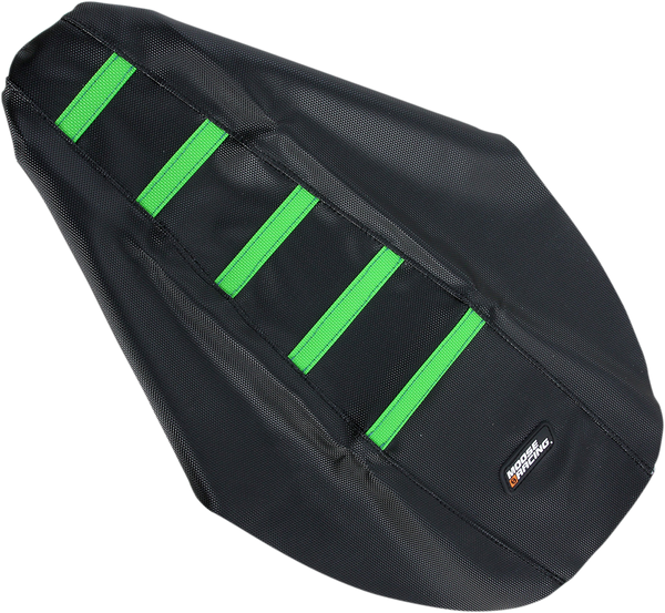 MOOSE RACING Ribbed Seat Cover - Black Cover/Green Ribs - KX8091-334RT