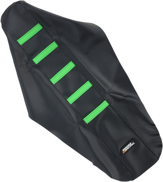 MOOSE RACING Ribbed Seat Cover - Black Cover/Green Ribs - KXF25006-334RT