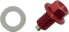 MOOSE RACING Magnetic Drain Plug - Red - Kawasaki | Suzuki DP110