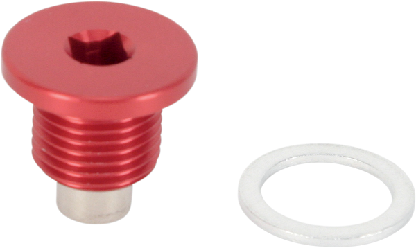 MOOSE RACING Magnetic Drain Plug - Red - Husqvarna DP126