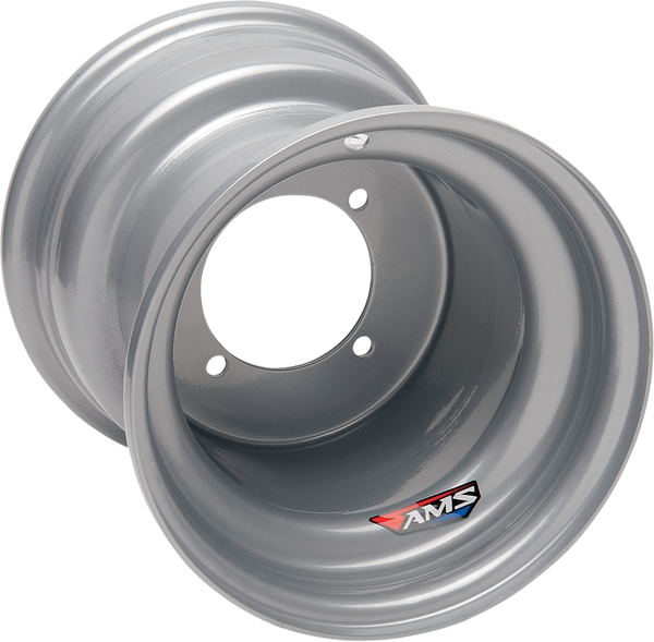 AMS Steel Wheel - Rear - Chrome - 9x9 - 4/115 - 3+6 AMS111