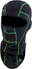 ARCTIVA Balaclava Pro Stretch - Black/Green - Small/Medium 2503-0377