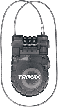 TRIMAX T33RC Retractable Cable Lock - Secure and Convenient