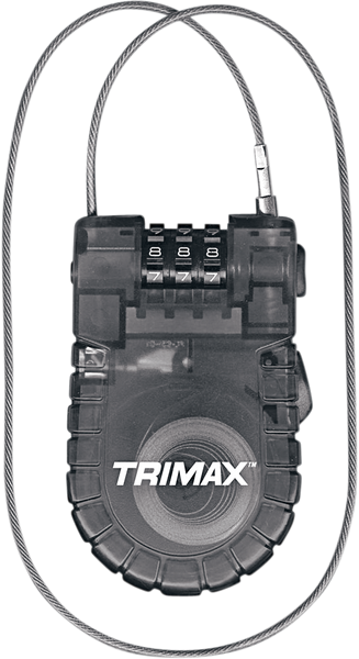 TRIMAX T33RC Retractable Cable Lock - Secure and Convenient