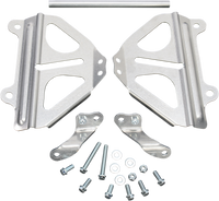 WORKS CONNECTION Radiator Brace Set - Silver - Part 18-008 for Honda