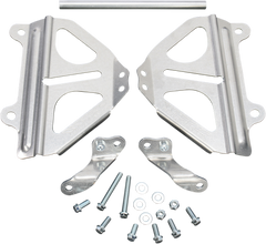 WORKS CONNECTION Radiator Brace Set - Silver - Part 18-008 for Honda